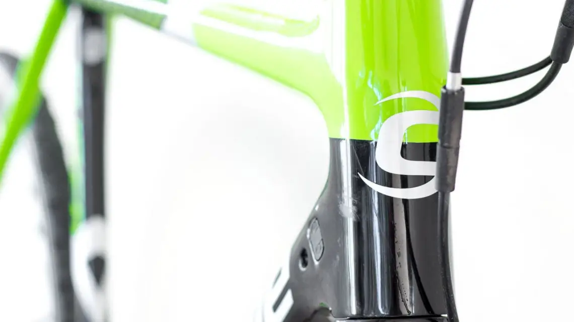 2017 Cannondale SuperX Cyclocross bikes move to a 1.5" head tube that will accept a Lefty fork. © Cyclocross Magazine