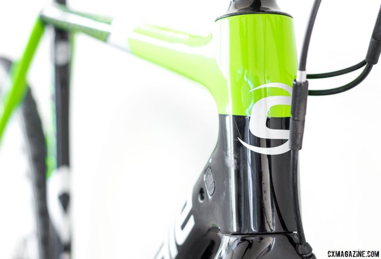 2017 Cannondale SuperX Cyclocross bikes move to a 1.5" head tube that will accept a Lefty fork. © Cyclocross Magazine