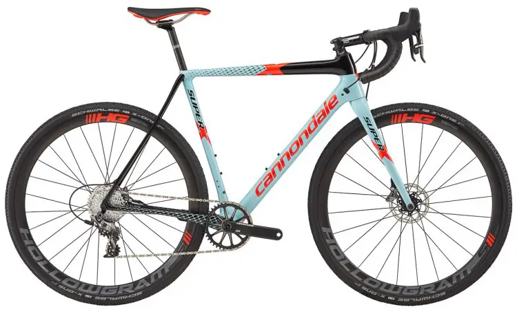 The 2017 Cannondale SuperX Force 1 cyclocross bike.