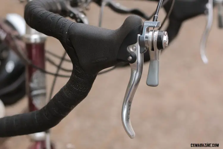Gevenalle's Audax shifter chassis is essentially bolted on to the top of a Tektro lever. @Cyclocross Magazine