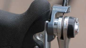 No hidden cables here. Shifter cables are threaded into your existing shift lever and then exit through the top of the Gevenalle Audax modified lever. You can choose between indexed or friction mode on your shift lever. @Cycocross Magazine