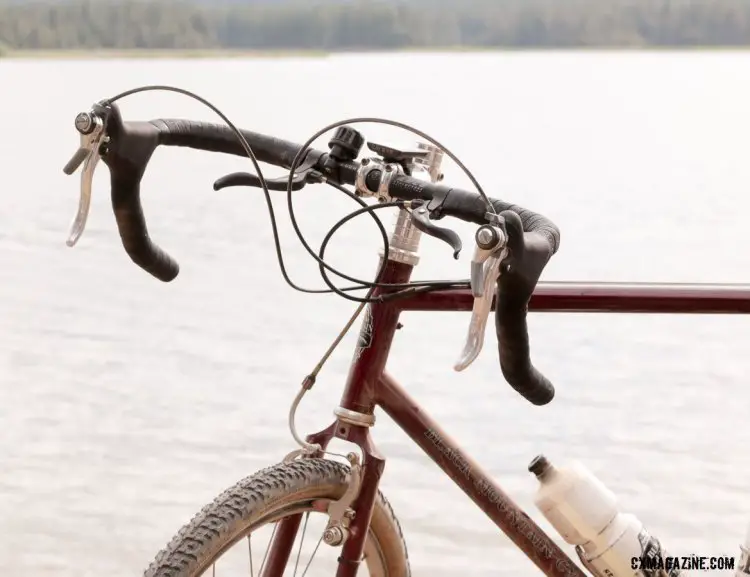 If exposed cables aren't your thing, look elsewhere. We thought they looked right at home on this no-nonsense steel test rig. @Cyclocross Magazine