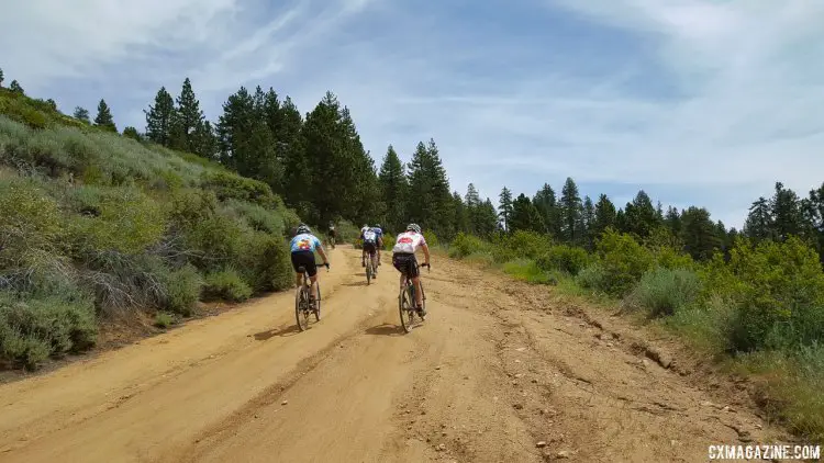 The day's second climb up Crocker Mount road. 2016 Lost and Found Gravel Race. © Cyclocross Magazine