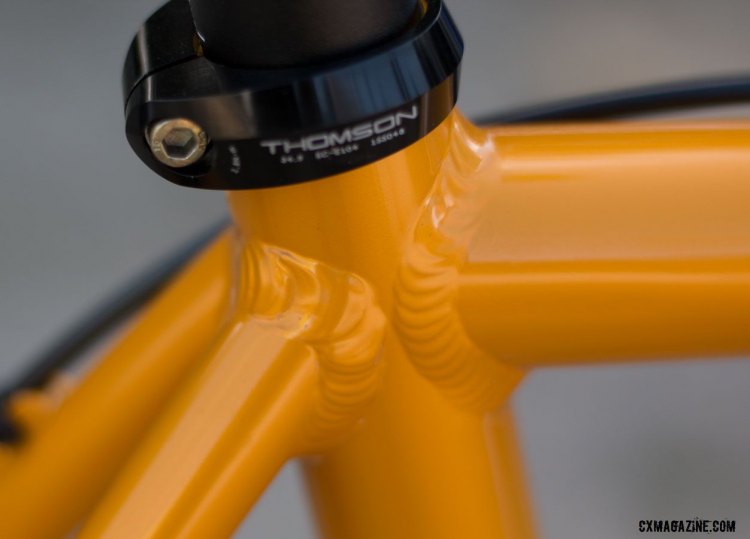 Even welds are a hallmark of Zanconato's. © Cyclocross Magazine