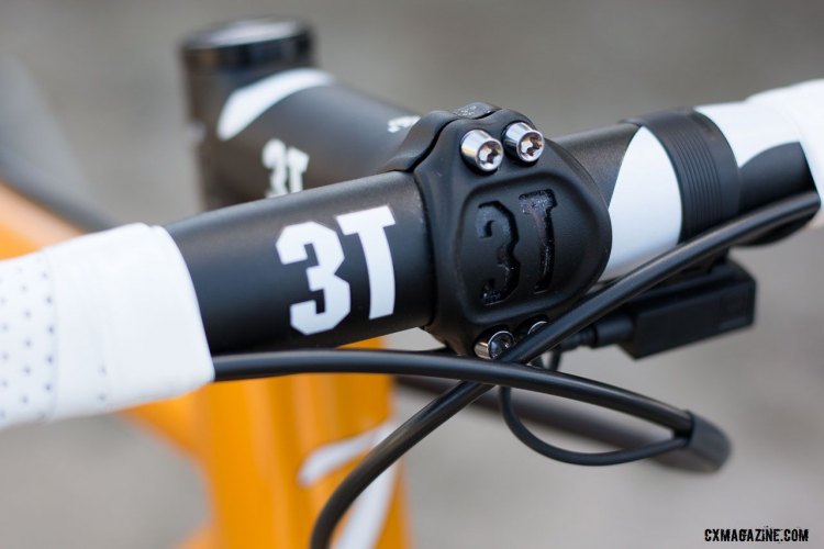 3T proviede the finishing kit for this Zanconato we saw at Sea Otter. © Cyclocross Magazine