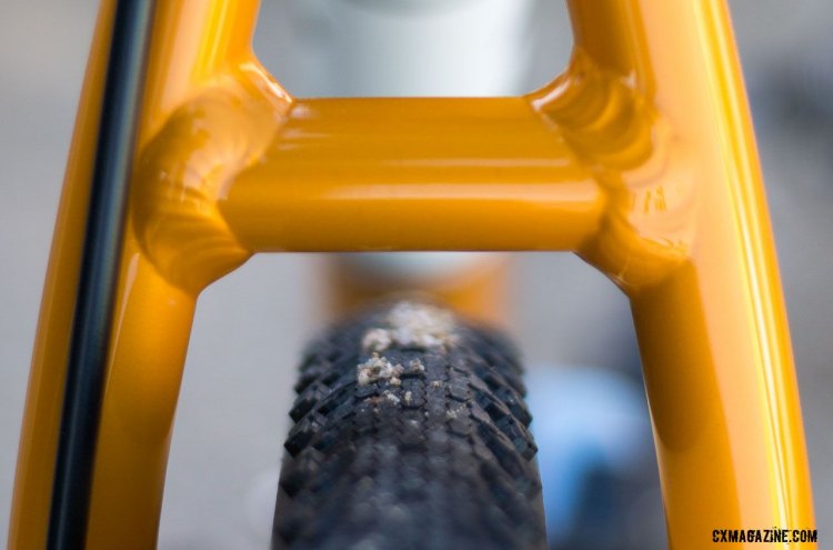 Pleanty of clearance on this Zanconato cyclocross machine. © Cyclocross Magazine