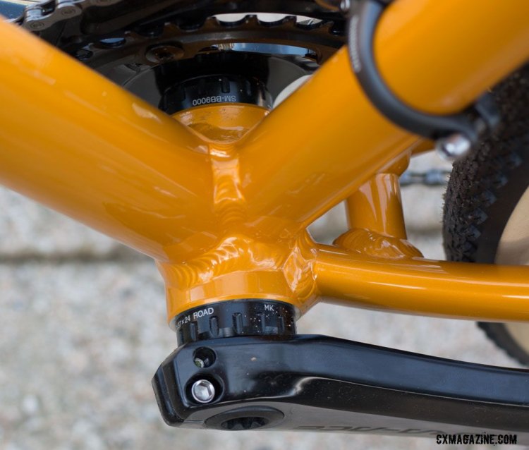 We're suckers for an external bottom bracket like the Shimano XTR option seen on this Zanconato build. ©️ Cyclocross Magazine