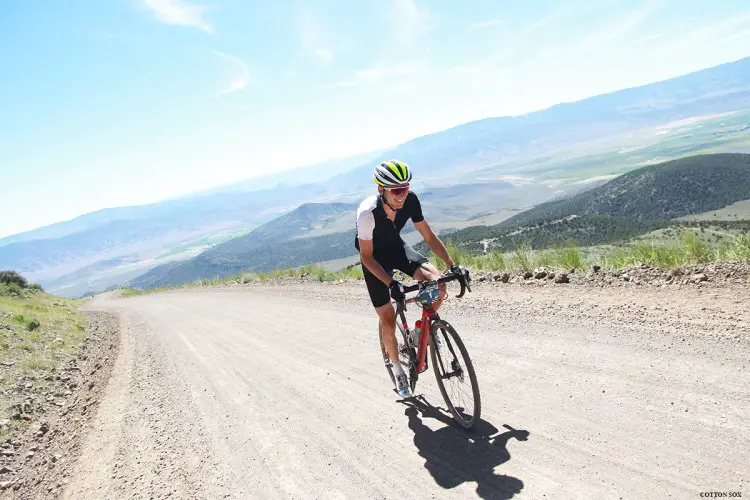 Rob Squire crushing the Col d’ Crush with a smile. Photo: Catherine Fegan-Kim