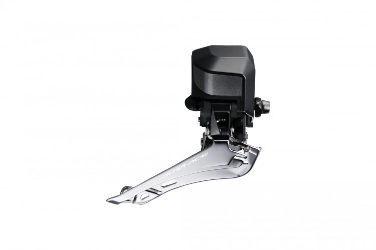 The Shimano R9150 Di2 front derailleur. Photo courtesy Shimano