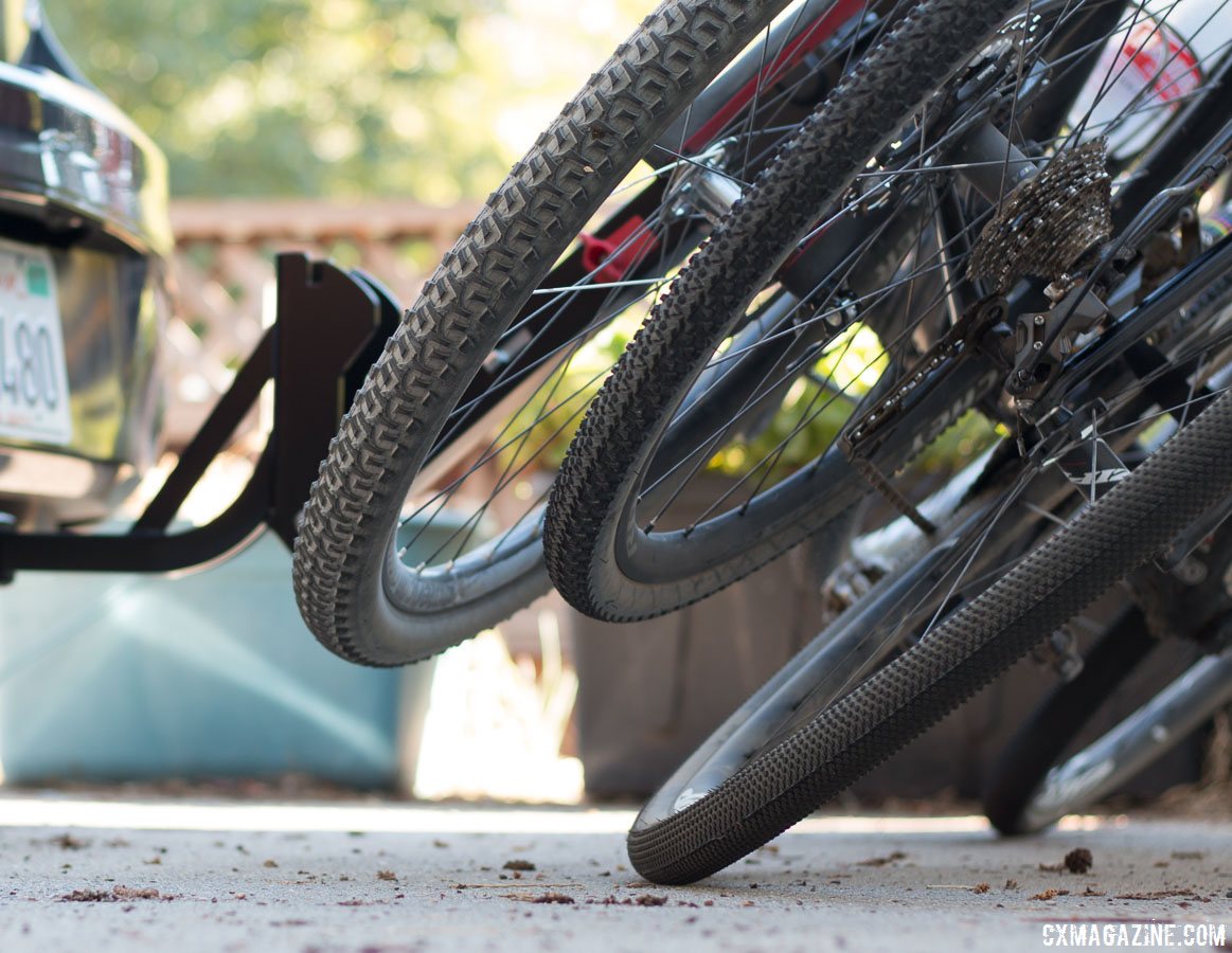 three bike hitch rack