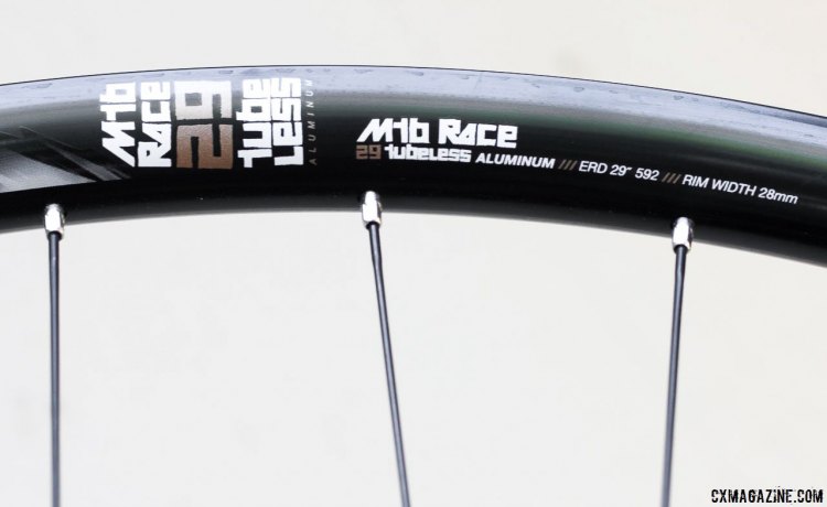 American Classic MTB Race 29er tubeless wheels feature a lightweight 350g, 24mm internal width rim. © Cyclocross Magazine