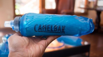 Camelbak has a Quick Stow Chill Flask, with insulation, perhaps perfect for a hot, early-season cx race. $28. Press Camp 2016. © Cyclocross Magazine