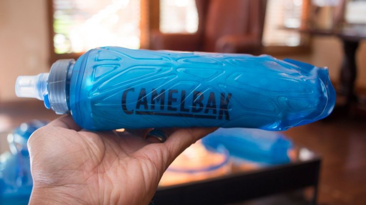 Camelbak has a Quick Stow Chill Flask, with insulation, perhaps perfect for a hot, early-season cx race. $28. Press Camp 2016. © Cyclocross Magazine