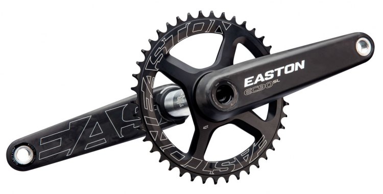 The new lightweight, versatile Easton EC90 SL carbon crankset for cyclocross, gravel and pavement. 
