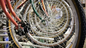 Jeff Archer of MOMBAT has amassed an impressive collection of vintage off-road bikes. photo: John Maynard