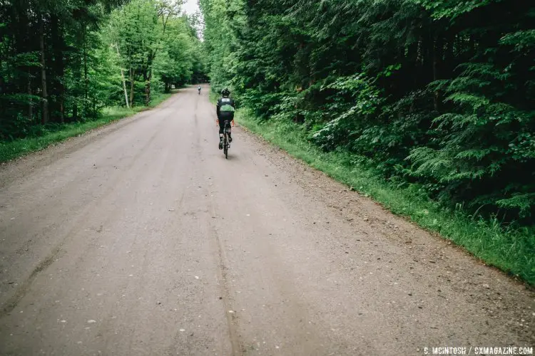 Gravel, and some tire tracks. © Chris McIntosh / Cyclocross Magazine