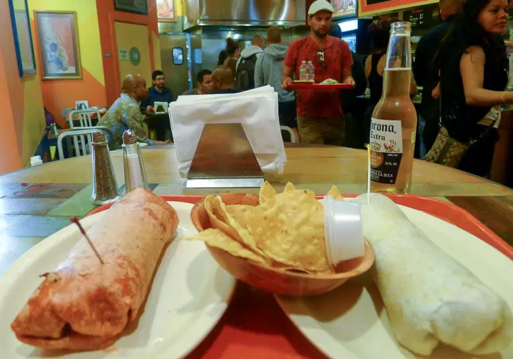 It's not actually the food that matters. It's the company. But a tasty burrito doesn't hurt. photo: Crystal Luxmore