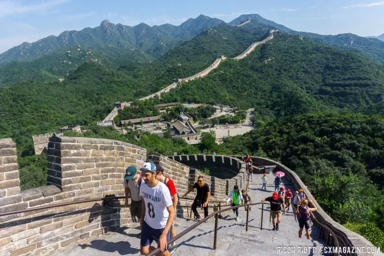 The Great Wall features some tough climbs, a good warm up for the first Qiansen Trophy race the next day. @ R. Riott / Cyclocross Magazine