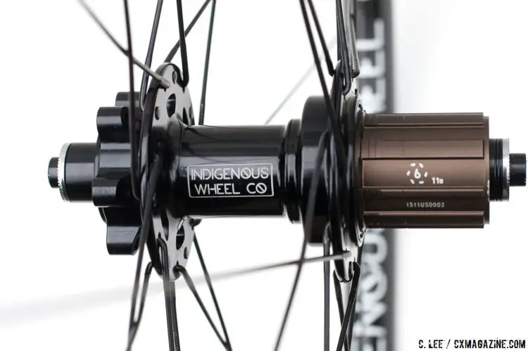 Indigenous Wheel Co.' s gravel / Clydesdale tubeless disc brake wheelset for 11-speeds. © Cyclocross Magazine