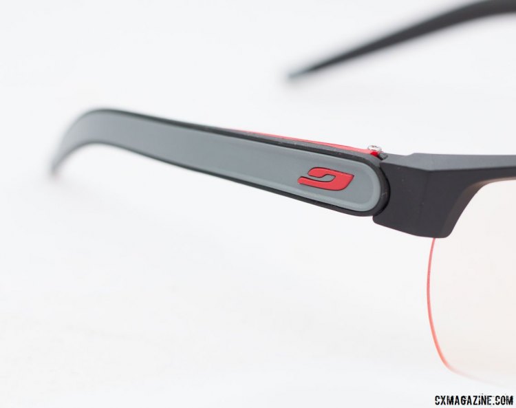 Julbo Zephyr Zebra Light photochromic sunglasses with long, adjustable temples. © Cyclocross Magazine