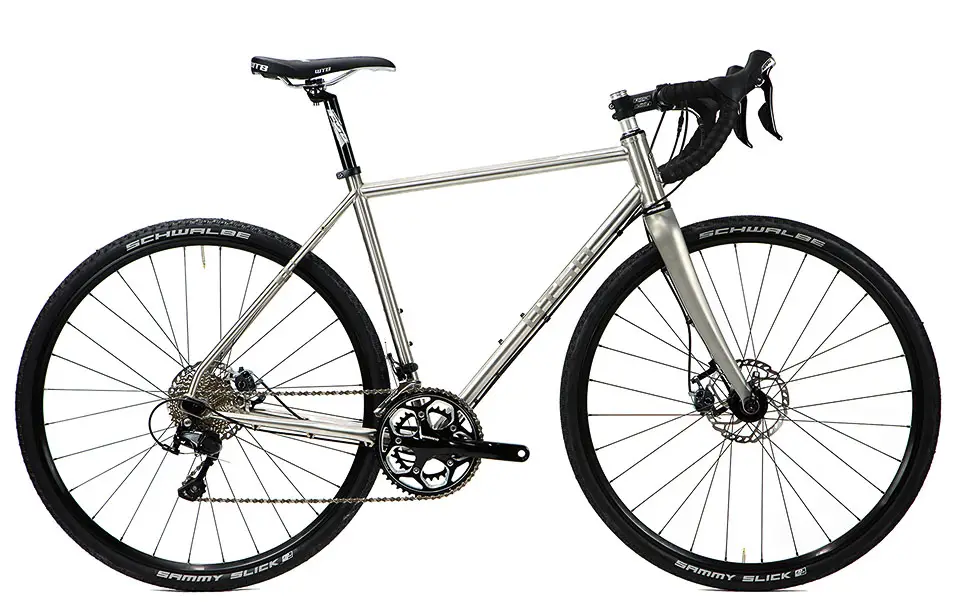 Otso Cycles stainless steel Warakin drop bar cyclocross / gravel bike. © Cyclocross Magazine