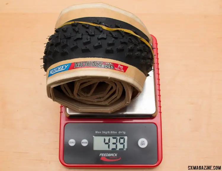 Ritchey's discontinued 38c Mount Cross tire was of similar weight, tread, and volume. © Cyclocross Magazine