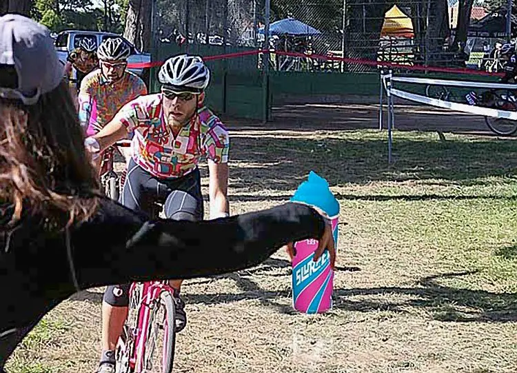 Don't warmup so much that you're reaching for a cold Slurpee the first time through the pits, because you probably won't be lucky enough to find one.