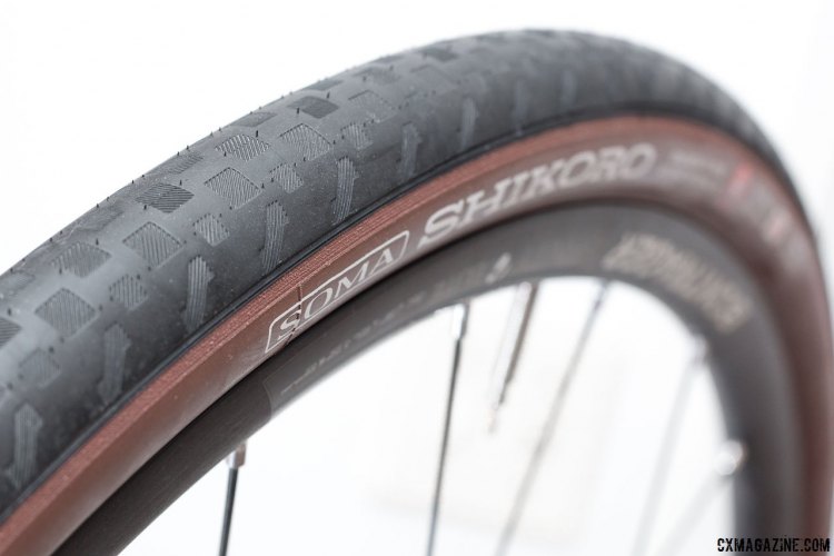 Soma Fab Shikoro 38c road/gravel tire could be a good option for mixed terrain riding that's more pavement than dirt or gravel. © Cyclocross Magazine
