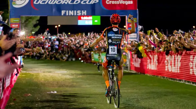 World Champion and World Cup overall winner Wout van Aert returns to defend his title at CrossVegas. photo: CrossVegas 2015. © A. Yee / Cyclocross Magazine