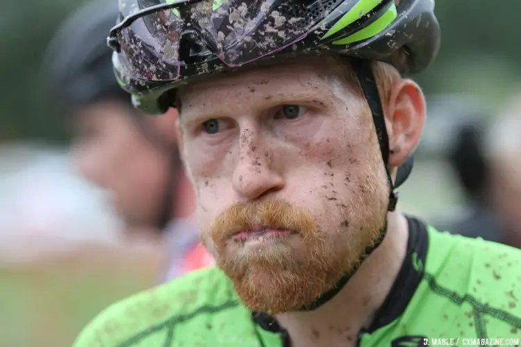 Wondering what could have been? Hyde entered the last lap in second, but a late crash sent him back to sixth. 2016 Jingle Cross UCI C1, Day 3, Elite Men. © D. Mable / Cyclocross Magazine