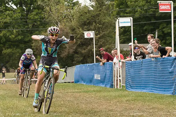 Arley Kemmerer sprints to victory - 11th Annual 2016 Nittany Lion Cross Day 2. Breinigsville, PA © Todd Leister  Leister Images