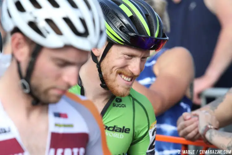 Hyde relaxed before the start. 2016 Jingle Cross World Cup, Elite Men. © D. Mable / Cyclocross Magazine