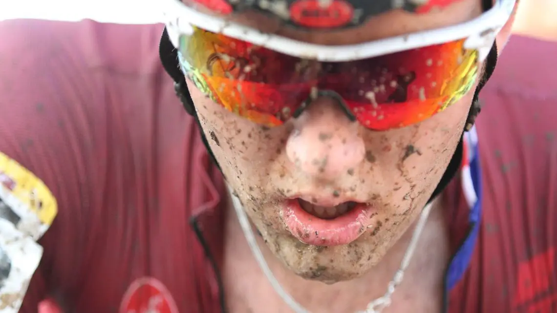 Ortenblad was top American at one point, but fell back to 27th. 2016 Jingle Cross World Cup, Elite Men. © D. Mable / Cyclocross Magazine