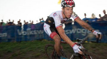 Sweeck in the lead before the inevitable van Aert move. 2016 Jingle Cross Day 1, Elite Men. © A. Yee / Cyclocross Magazine