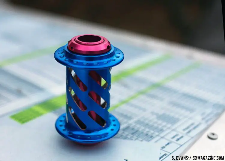 Onyx offers hubs with cut-outs on the shell for no extra charge. Weight savings is minimal, but it sure looks cool. It is not advised for bikes that see a lot of mud. © Cyclocross Magazine