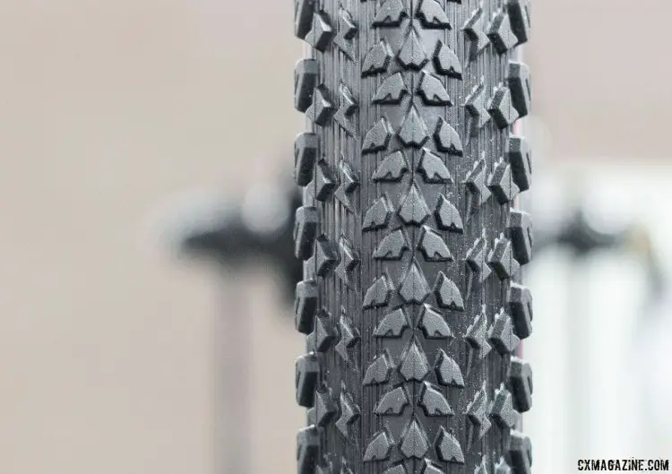 The CST Tirent is a 40c gravel tire from CST. Wire bead only. Under $40. Interbike 2016 © Cyclocross Magazine