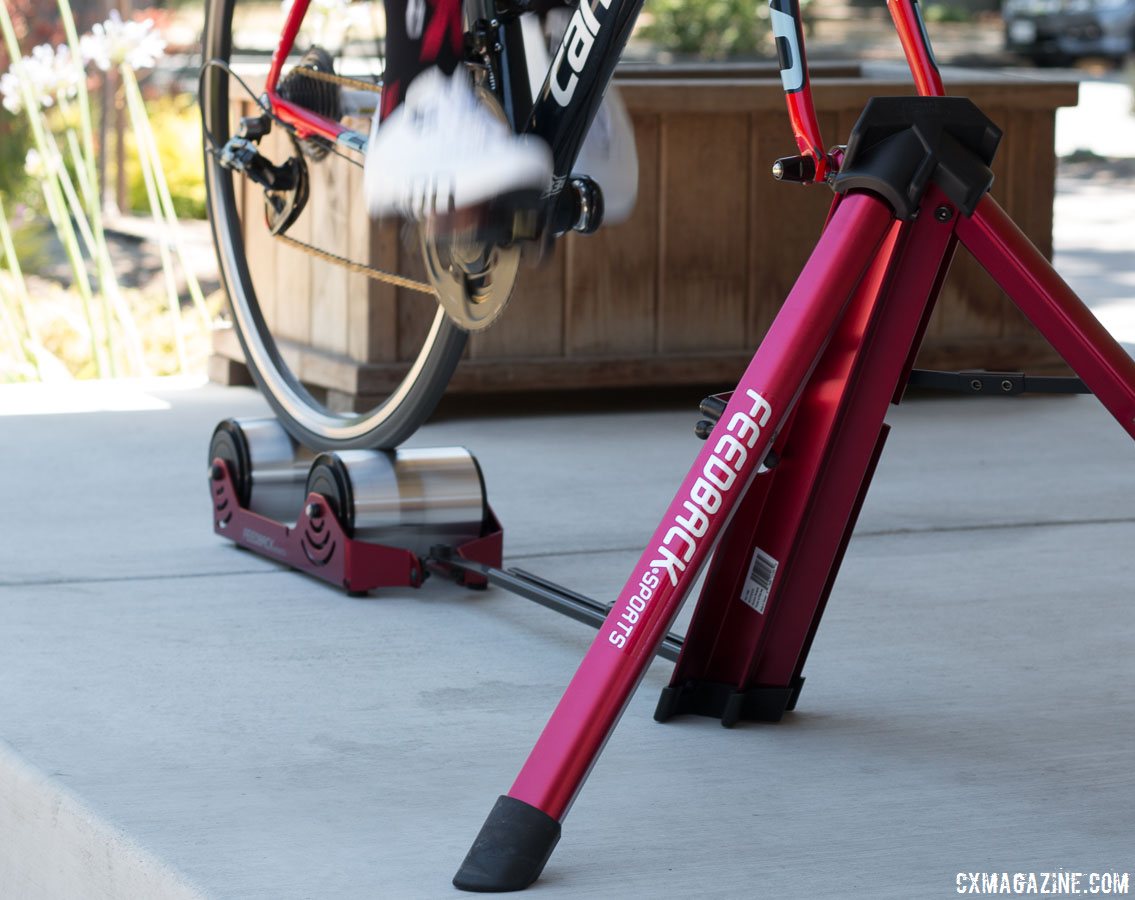 Feedback Sports Feedback Omnium Portable Bike Trainer with Tote Bag Red