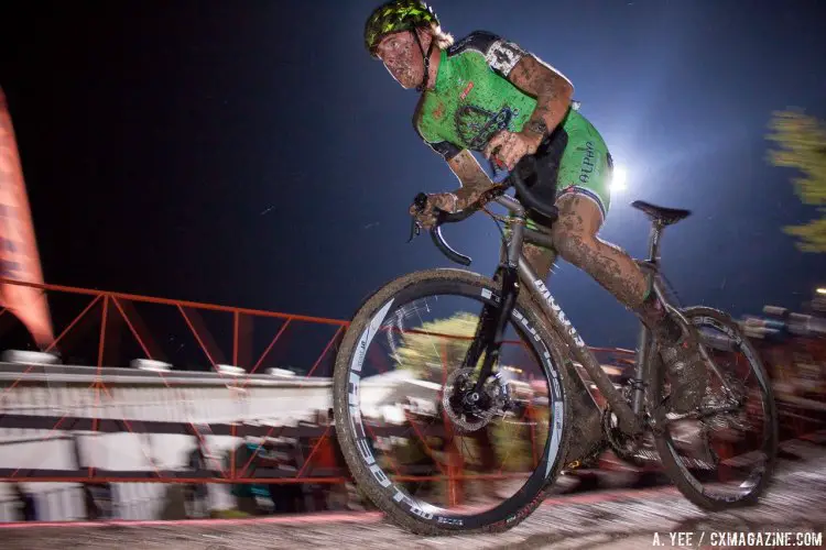 Gage Hecht had a fast start and finished seventh. 2016 Jingle Cross Day 1, Elite Men. © A. Yee / Cyclocross Magazine