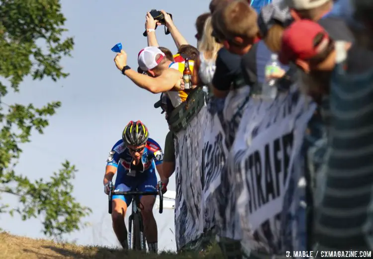 Sanne Cant had a fast start but faded back to 13th. 2016 Jingle Cross World Cup, Elite Women. © D. Mable / Cyclocross Magazine