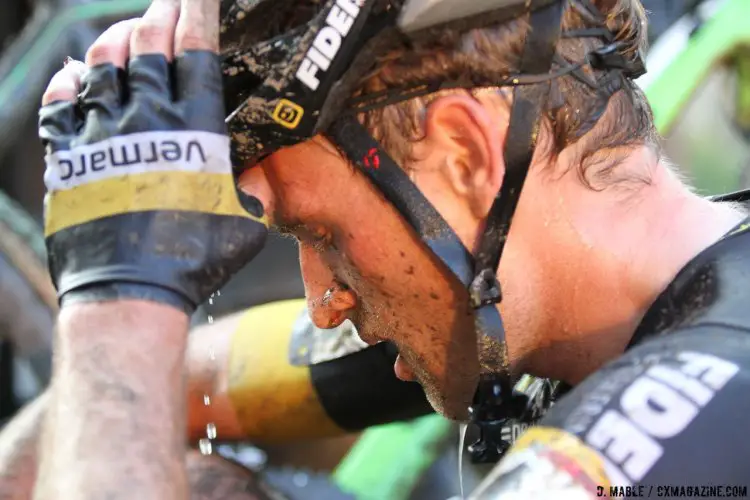 All faced the same heat and humidity in Iowa City, but the Europeans suffered more than most. 2016 Jingle Cross World Cup, Elite Men. © D. Mable / Cyclocross Magazine