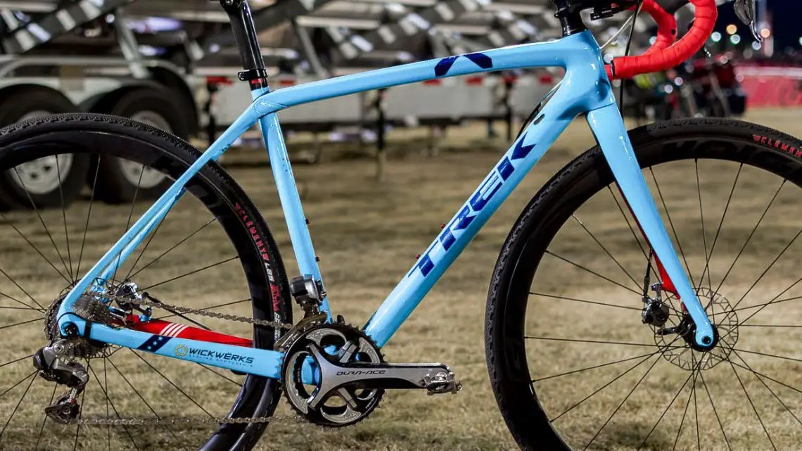 Katie Compton's Trek Boone at CrossVegas 2016 and JingleCross. © C. Lee / Cyclocross Magazine