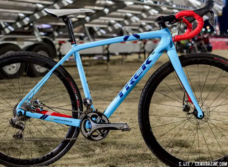 Katie Compton's Trek Boone at CrossVegas 2016 and JingleCross. © C. Lee / Cyclocross Magazine