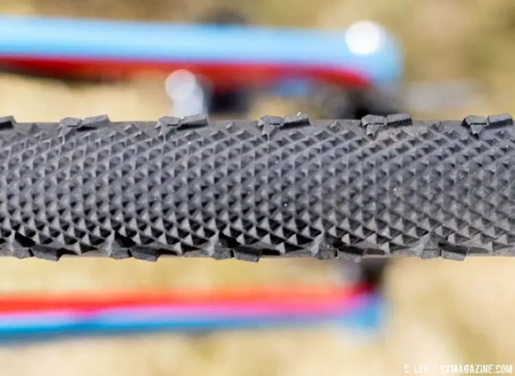 Clement LAS tubulars. Katie Compton's Trek Booe at CrossVegas 2016 and JingleCross. © C. Lee / Cyclocross Magazine