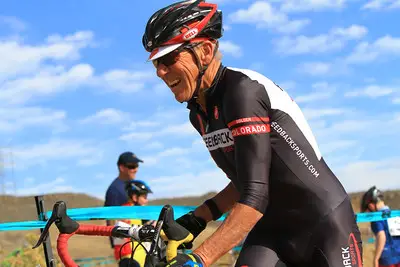 Yes, smiling during a cross race is allowed (and encouraged).