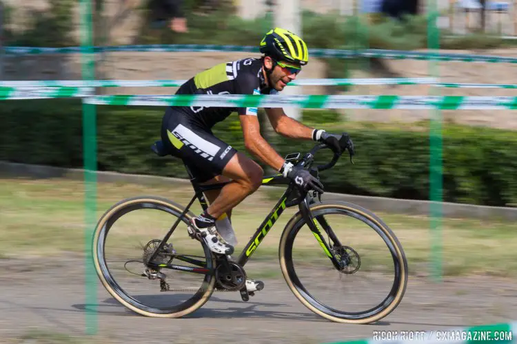 Throughout the race at Fengtai Changxindian Wildhaber wore a distinctive grin - or is that a grimace?