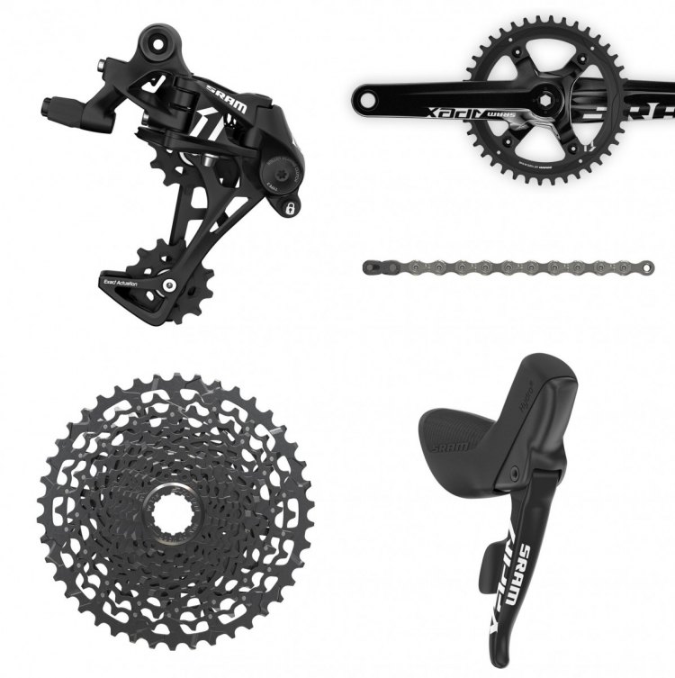 SRAM Apex 1 groupset. Win everything shown here: through our latest giveaway. 
