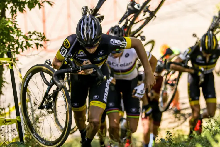 The Telenet - Fidea train did its best to overthrow the World Champ, but it was in vain. Elite Men, 2016 Trek CXC Cup Day 2 © Jeff Corcoran