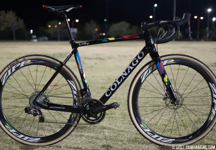 Wout van Aert's CrossVegas 2016-winning Colnago Prestige. © C. Lee / Cyclocross Magazine