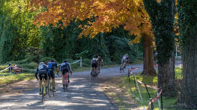 The chase group expanded to as many as seven riders while Werner and Timmermam battled for the lead © Mark Colton