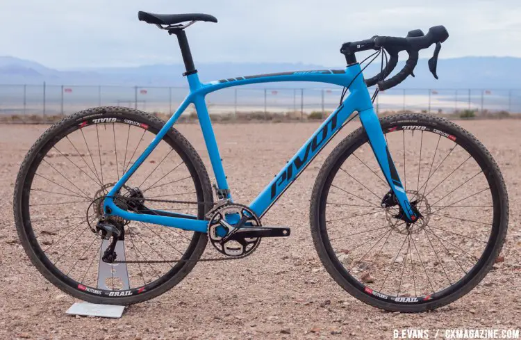 Pivot’s only cyclocross offering for 2017 on display at this year’s Interbike Outdoor Demo. The Pivot Vault with the Ultegra Pro build kit retails for $3999 USD. © Cyclocross Magazine